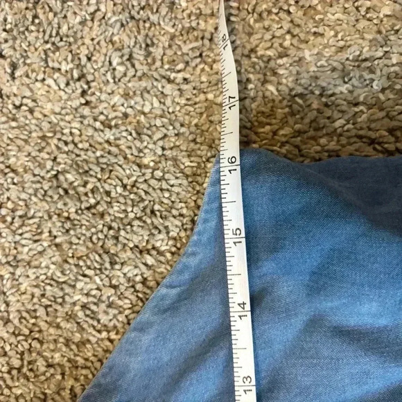 Kimchi Blue Urban Outfitters Denim Swing Halterneck Dress Size XS - Picture 9 of 10